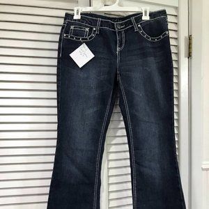 Earl Jeans size 9 denim jeans rhinestones